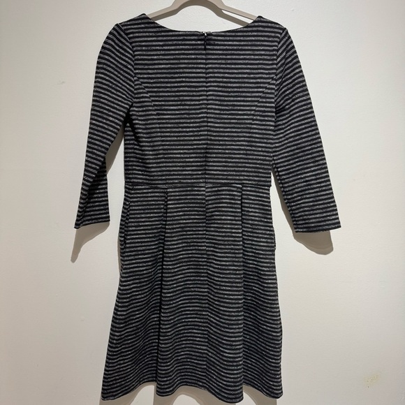 Bundle of 2 Merona Navy and Black Striped Long Sleeve Dresses. Size Medium - Picture 14 of 16